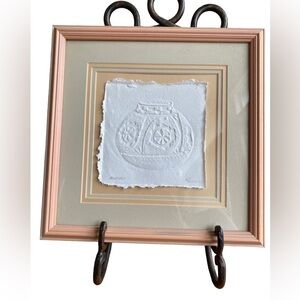 Anasazi Handmade Paper Casting 3-D Southwestern Art /Cirrus Hand Signed Vintage